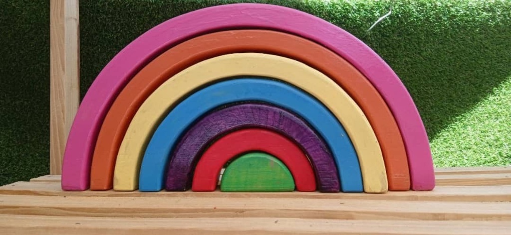 Arcoiris grande (7 arcos de madera)