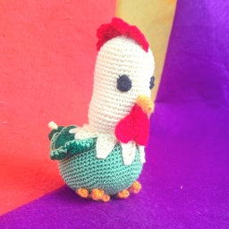 Gallina muñeco crochet